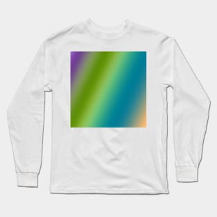 BLUE GREEN YELLOW ABSTRACT TEXTURE Long Sleeve T-Shirt